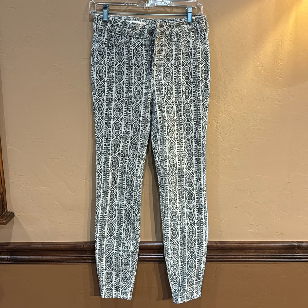ANTHROPOLOGIE PILCRO High Rise Button Fly Skinny Corduroy Pants